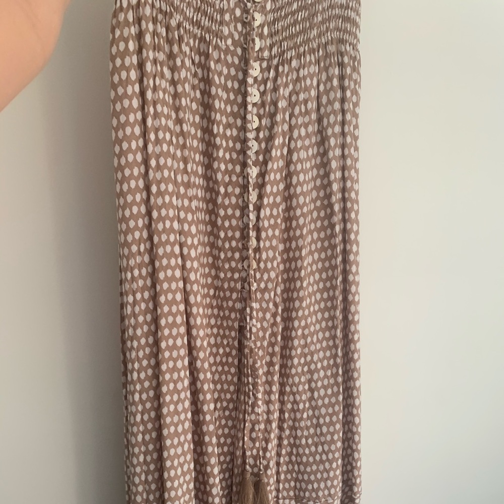 Boho maxi skirt with slit
